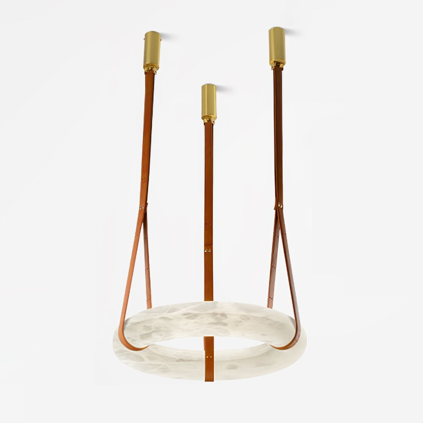 Tarys Alabaster Chandeliers Ring Leather Strap Version B