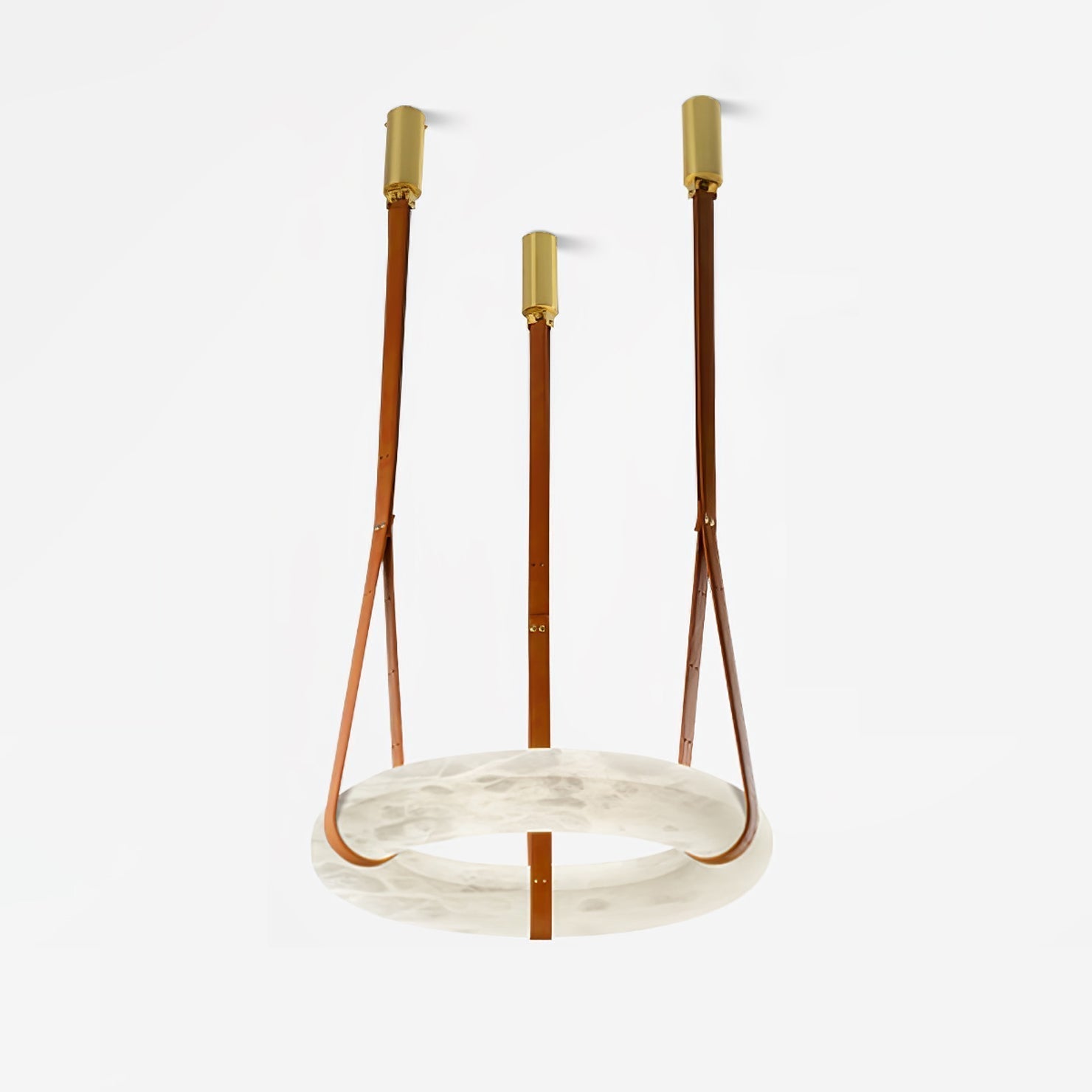 Tarys Alabaster Chandeliers Ring Leather Strap Version B
