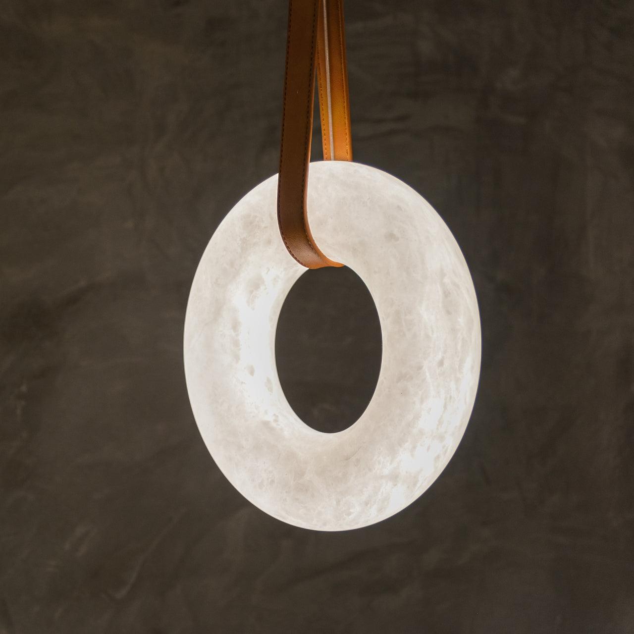 Tarys Alabaster Chandeliers Ring Leather Strap Version B