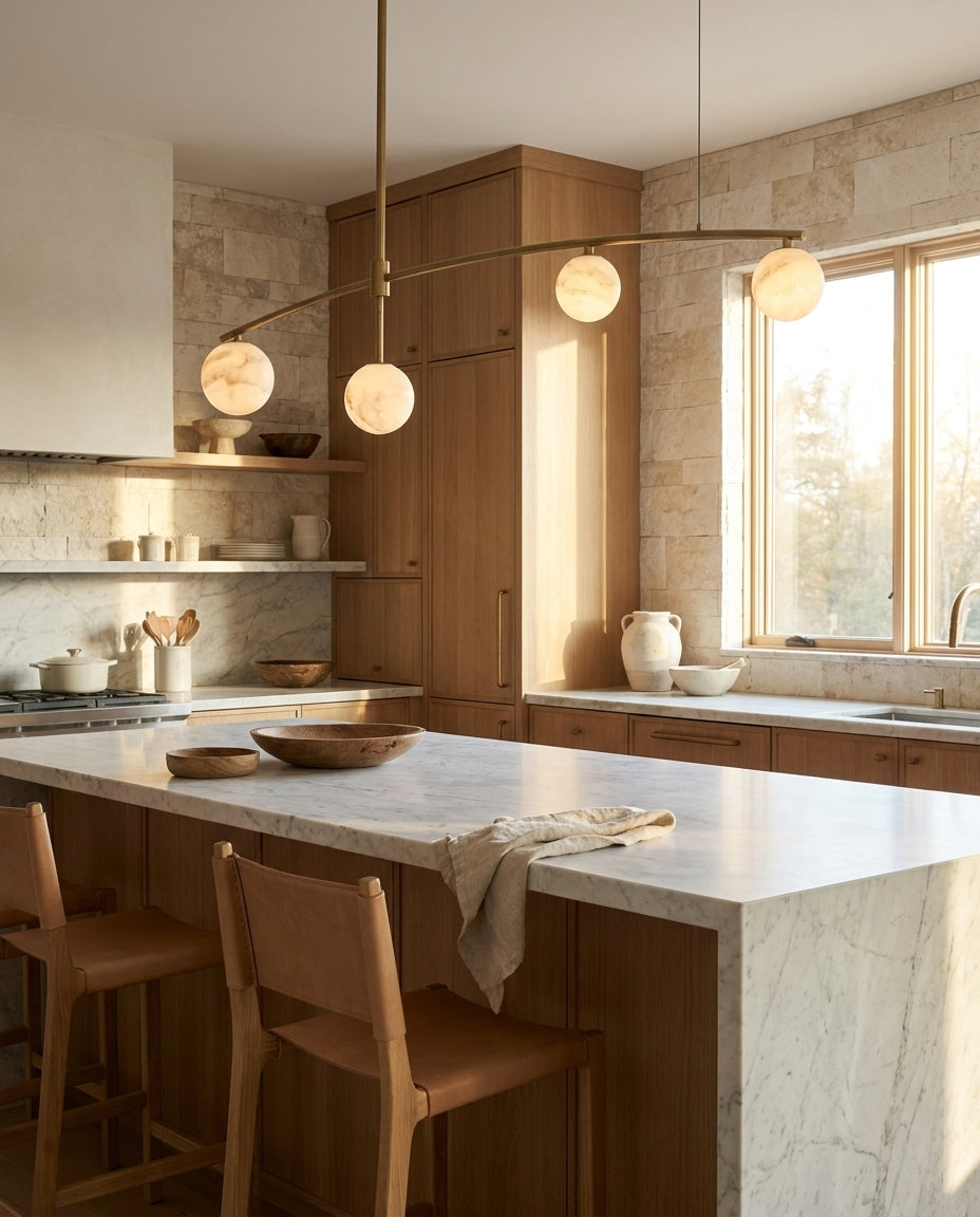 Eastvale8 Alabaster Chandelier