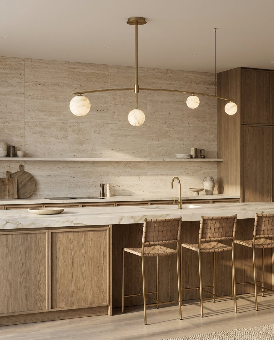 Eastvale8 Alabaster Chandelier