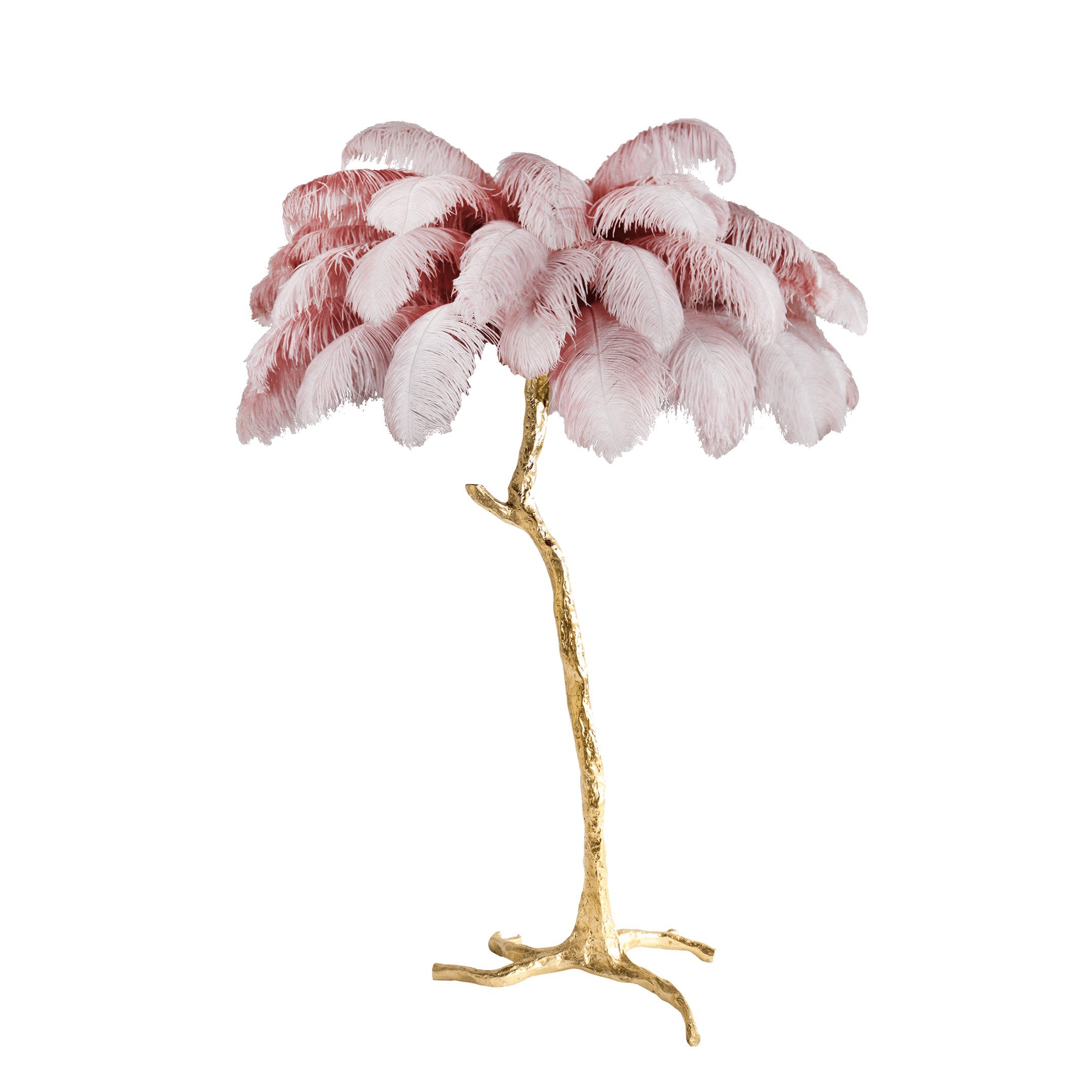 Selis Feather Brass Floor Lamp