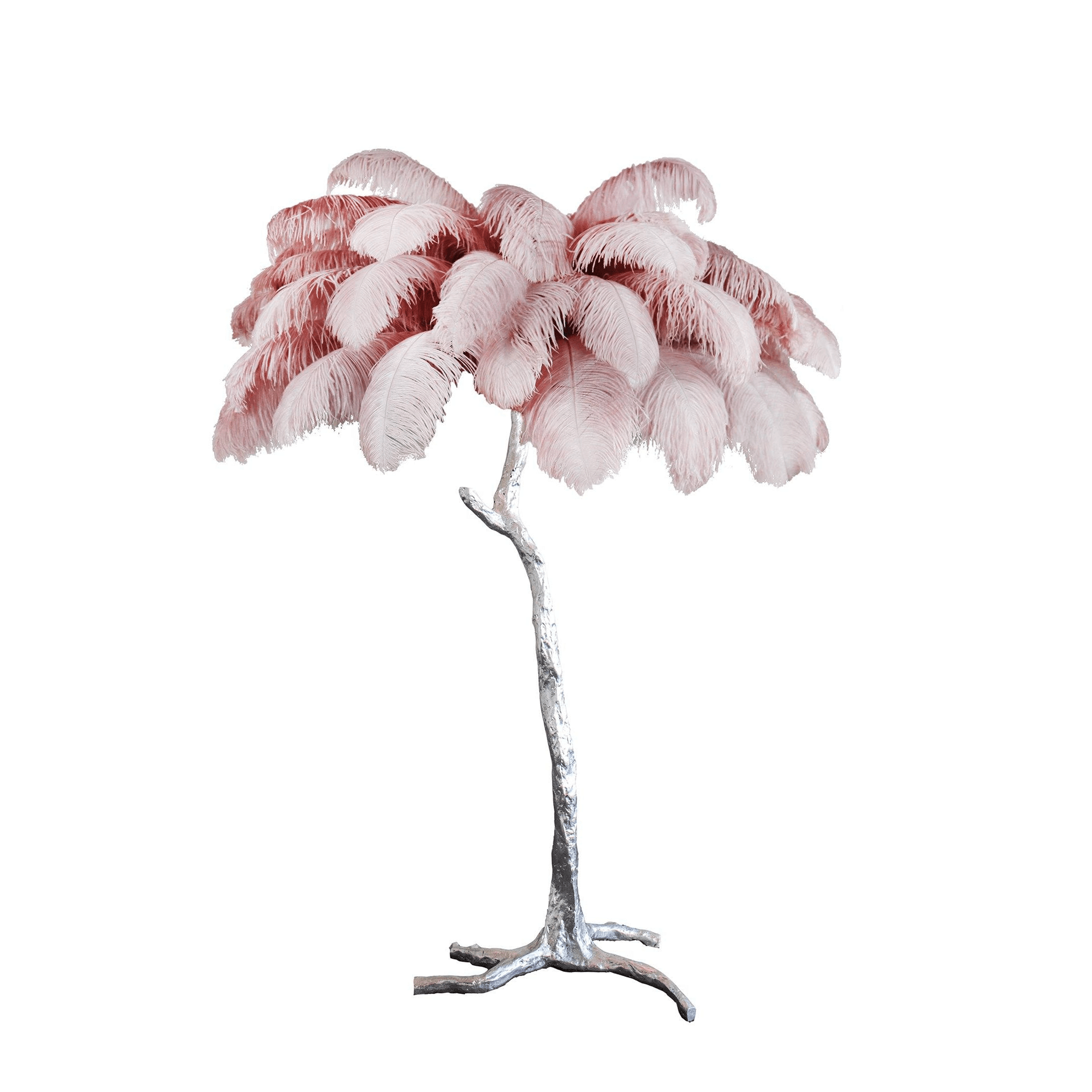 Selis Feather Brass Floor Lamp