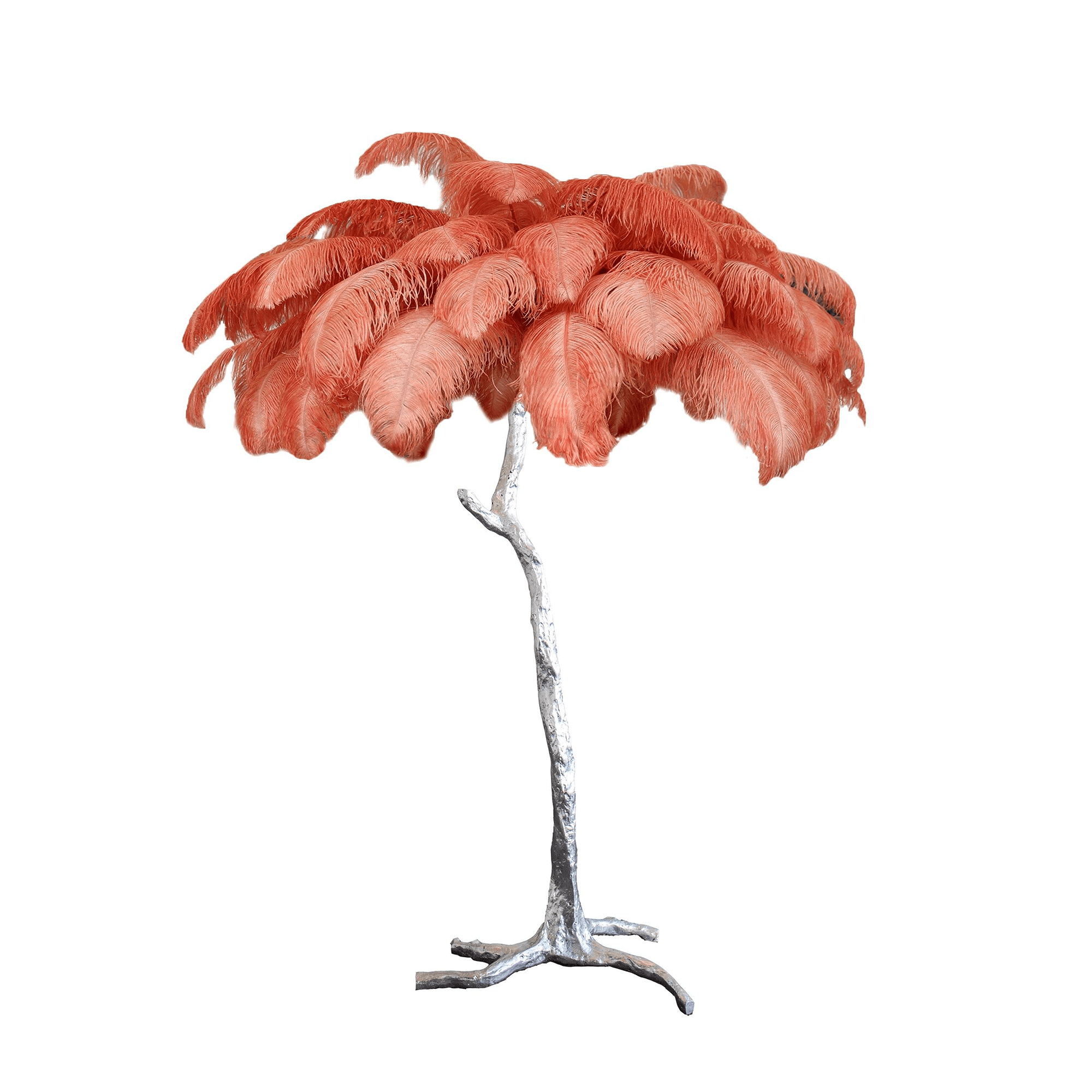 Selis Feather Brass Floor Lamp