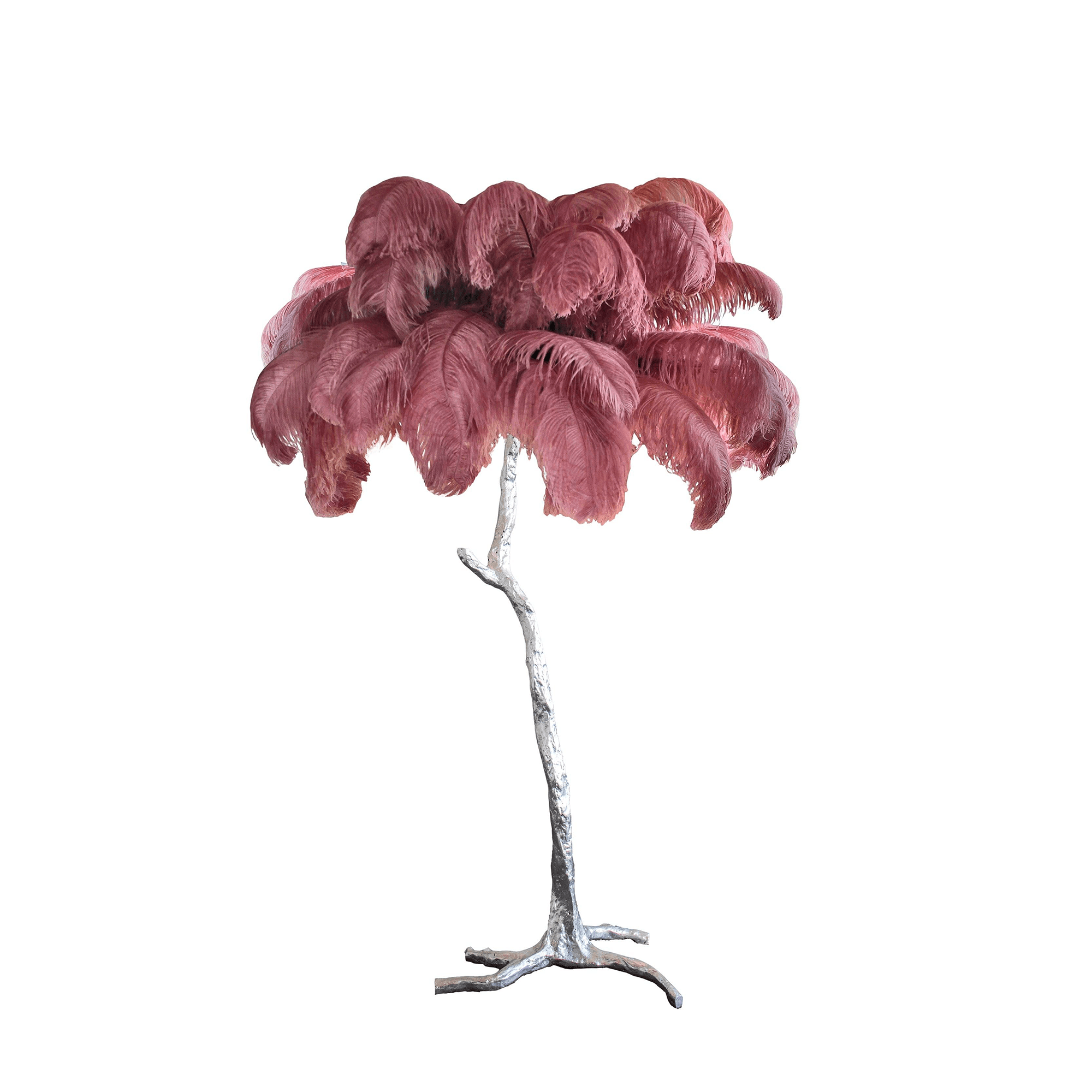 Selis Feather Brass Floor Lamp