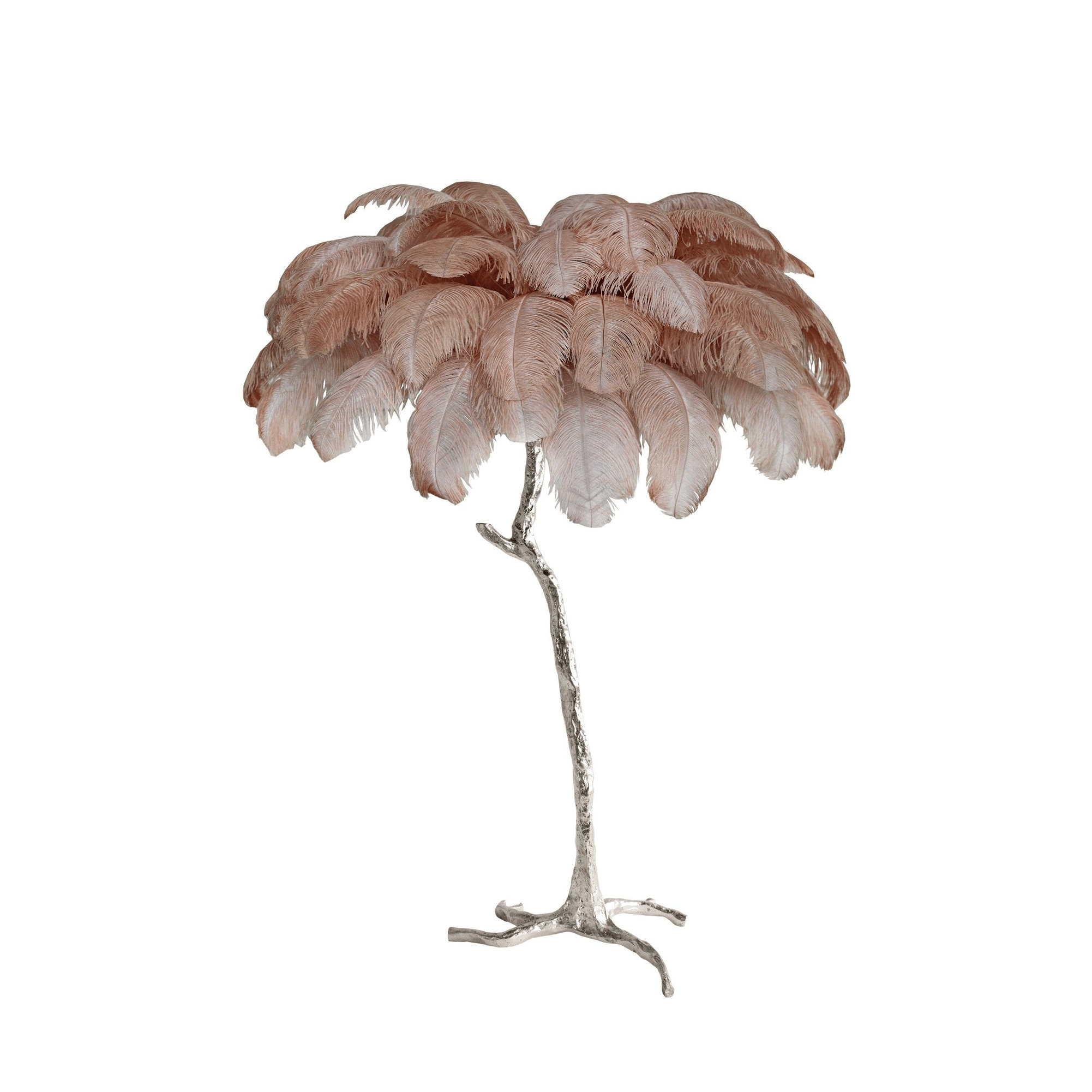 Selis Feather Brass Floor Lamp