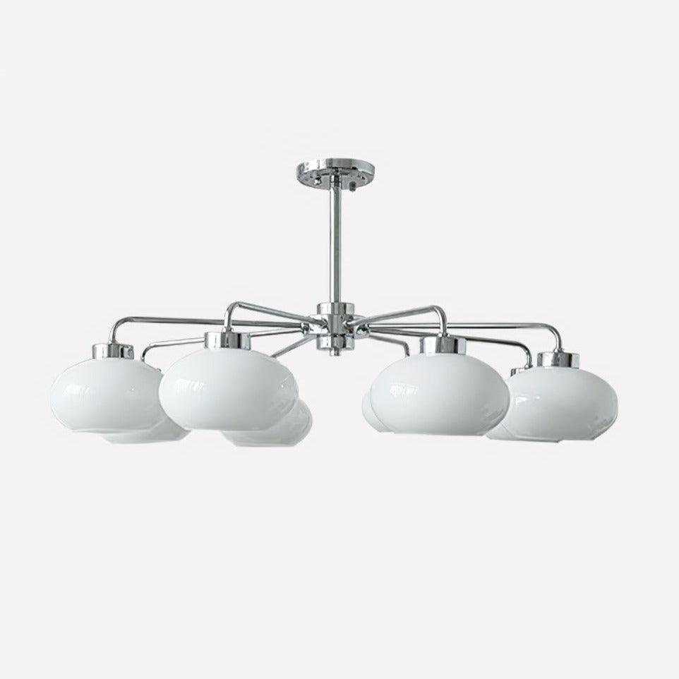 Liorenira Chandelier Glass Chrome Geometric Retro