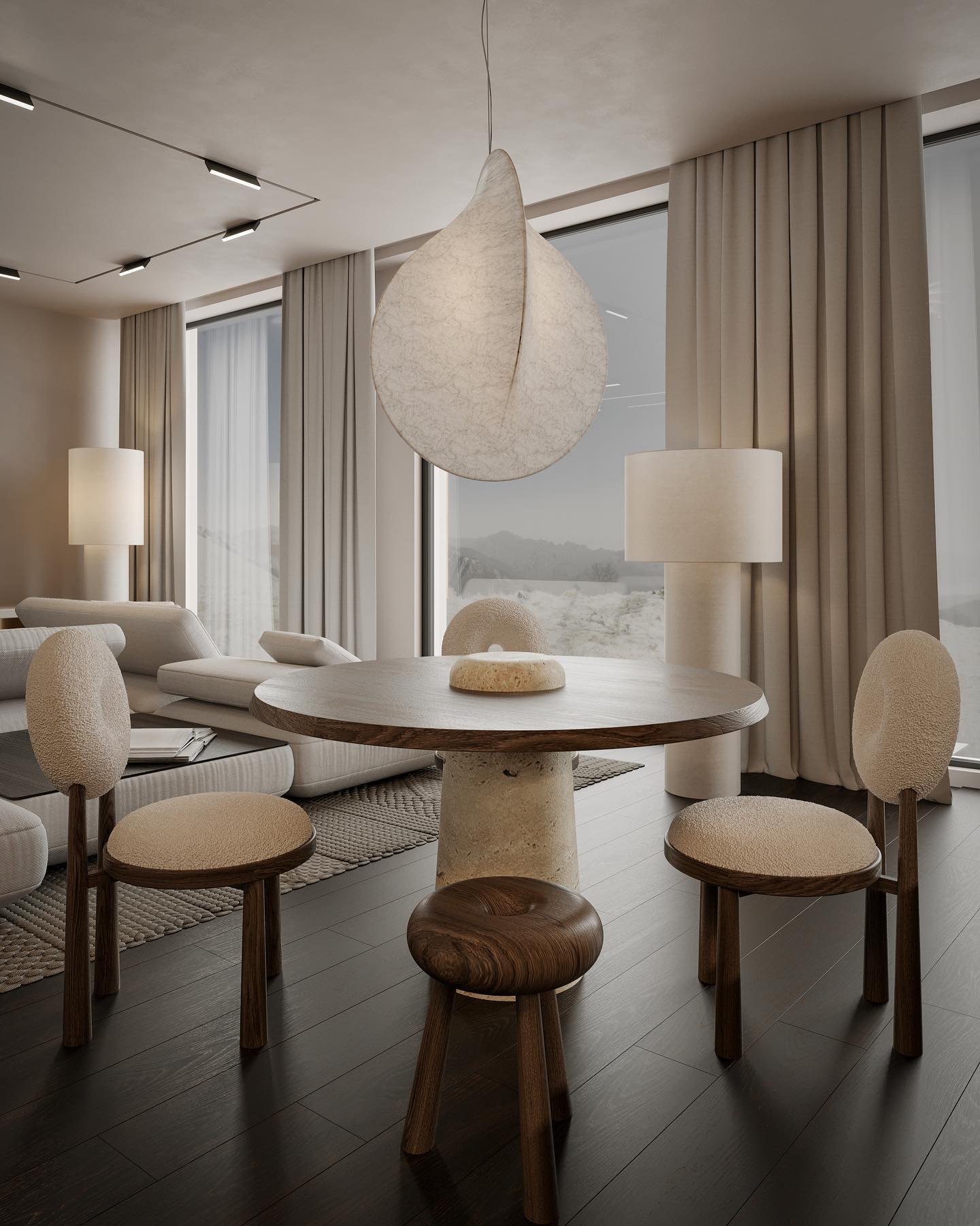 Ferivora Steel Artistic Pendant Lamp