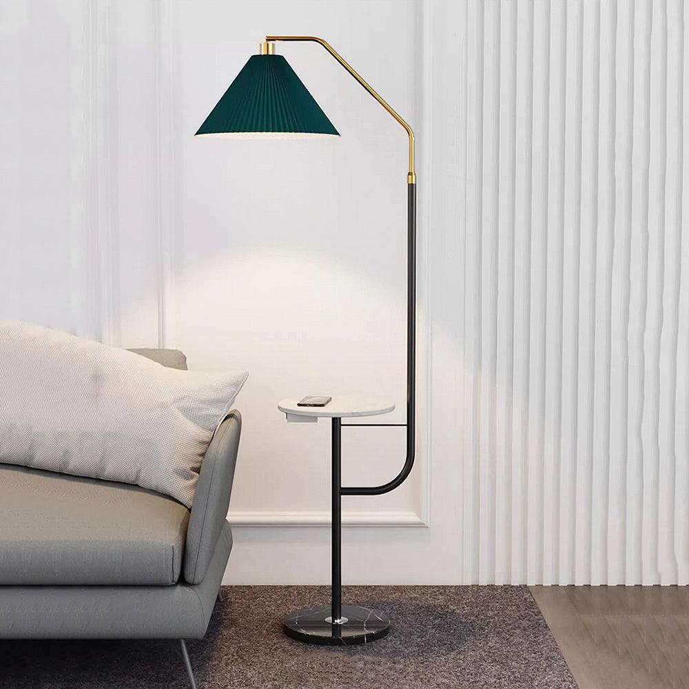 Nexc Marble Wood Floor Lamp