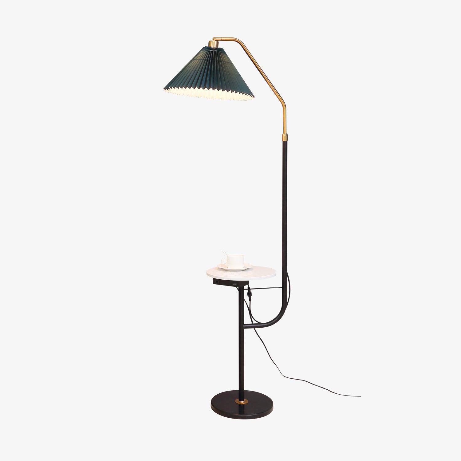 Nexc Marble Wood Floor Lamp