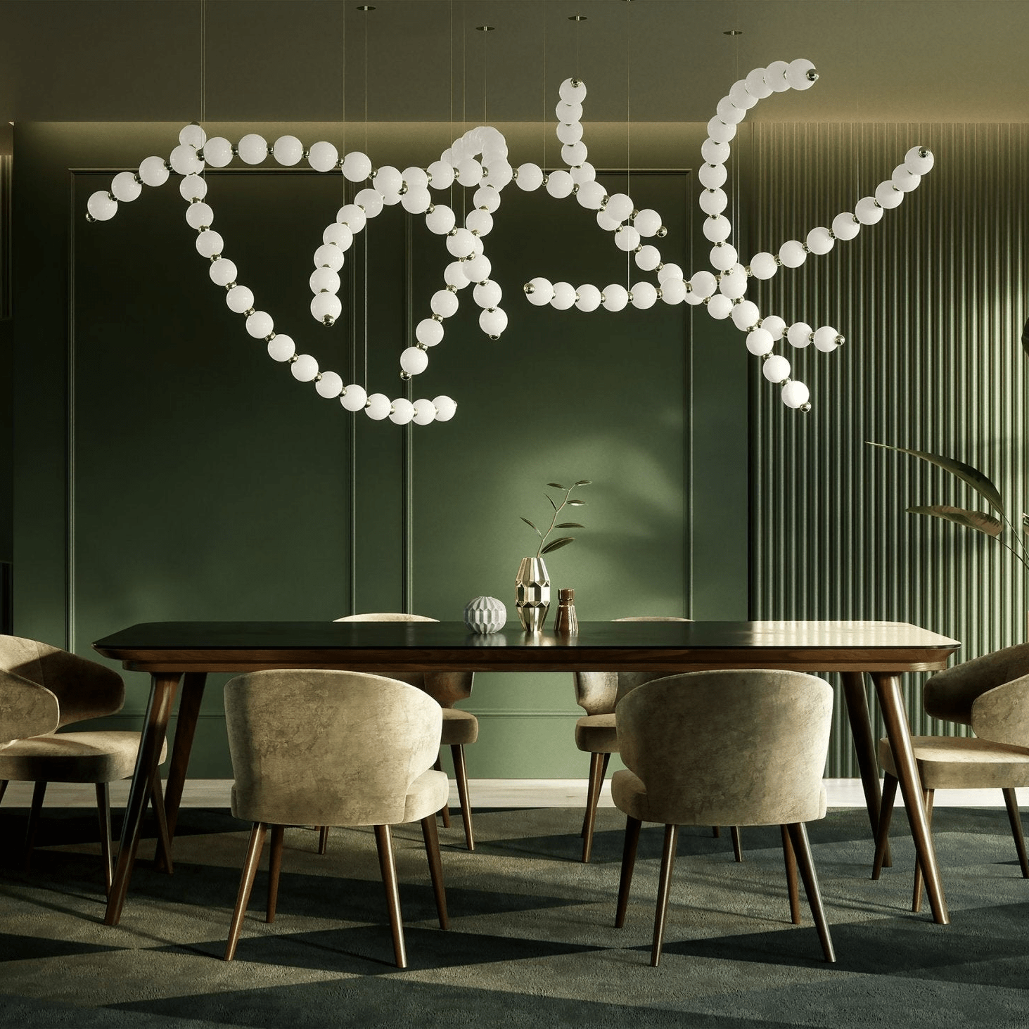 Pearl Symphony Grand Cascade Customize Chandelier