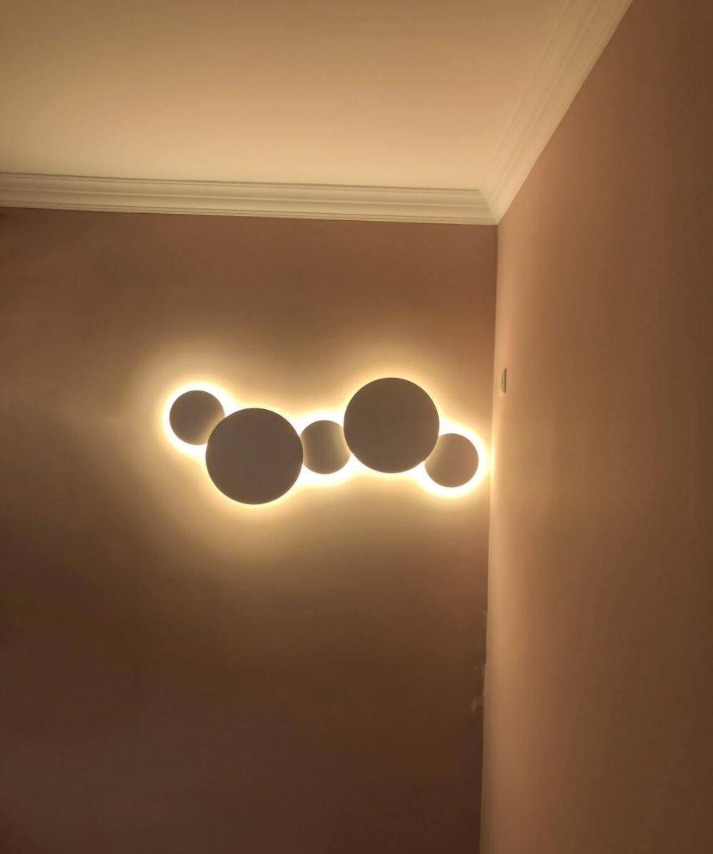 Arelis Geometric Disc Wall Lamp