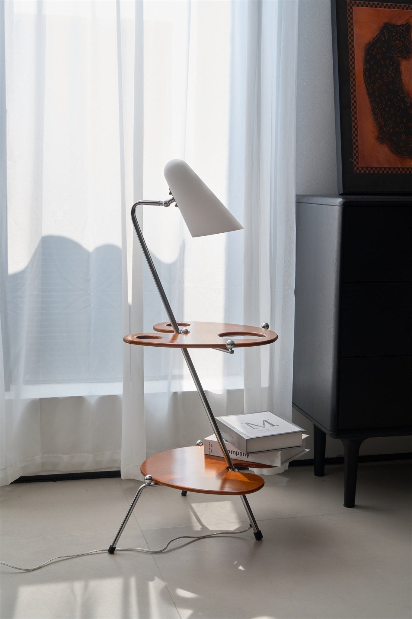 Vaughn Modern Wood Floor Lamp