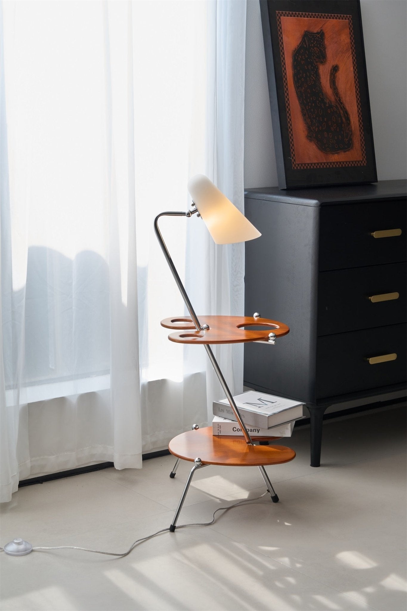 Vaughn Modern Wood Floor Lamp