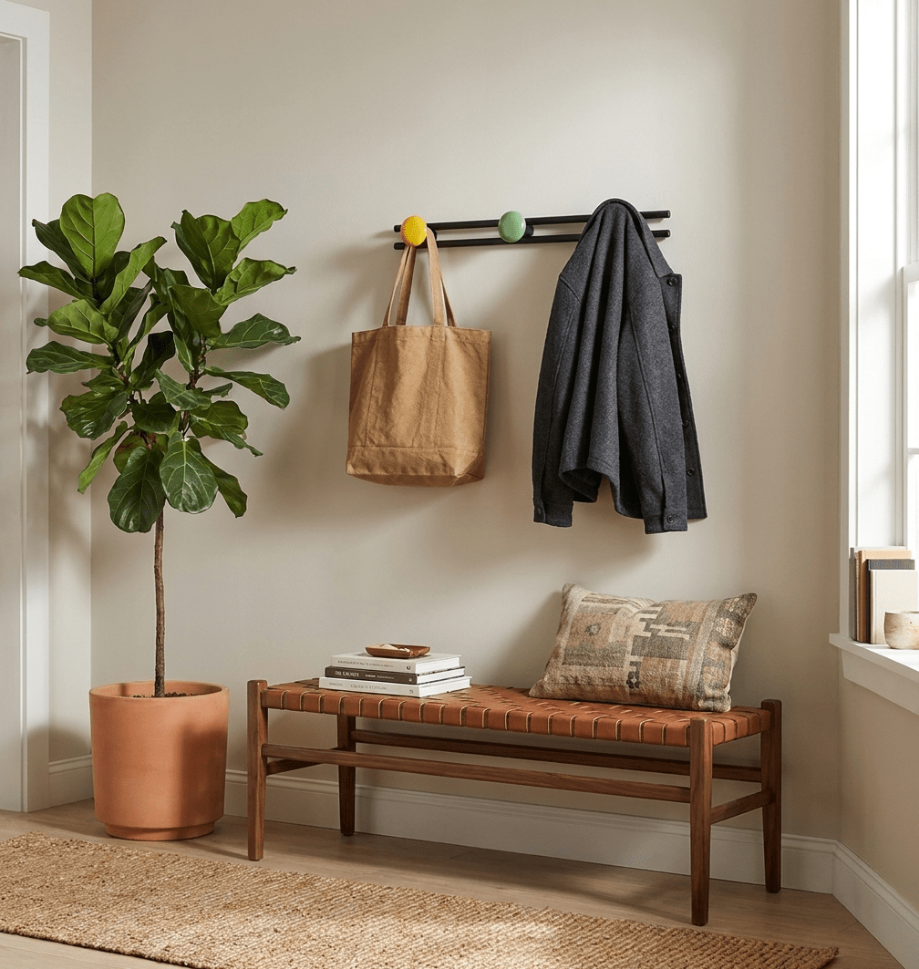 Pallini Ceramic Knob Wall Coat Rack
