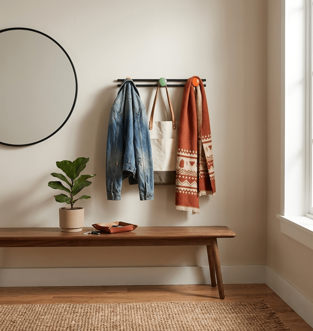 Pallini Ceramic Knob Wall Coat Rack