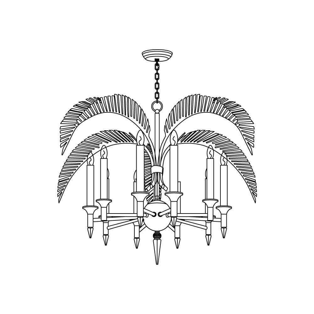 Italis Frond Chandelier