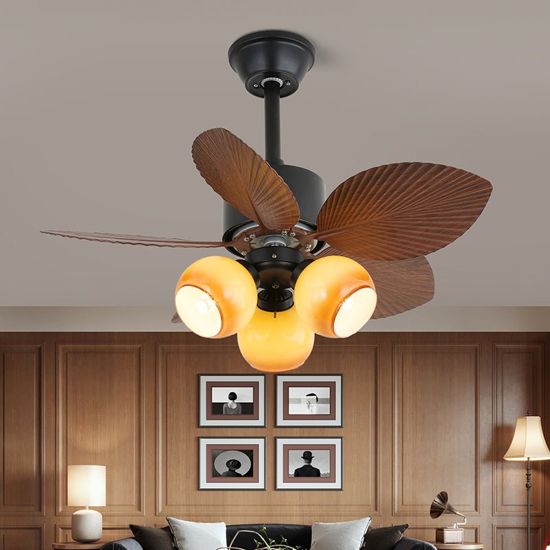 Alduena Tropical Wood Ceiling Fan Light