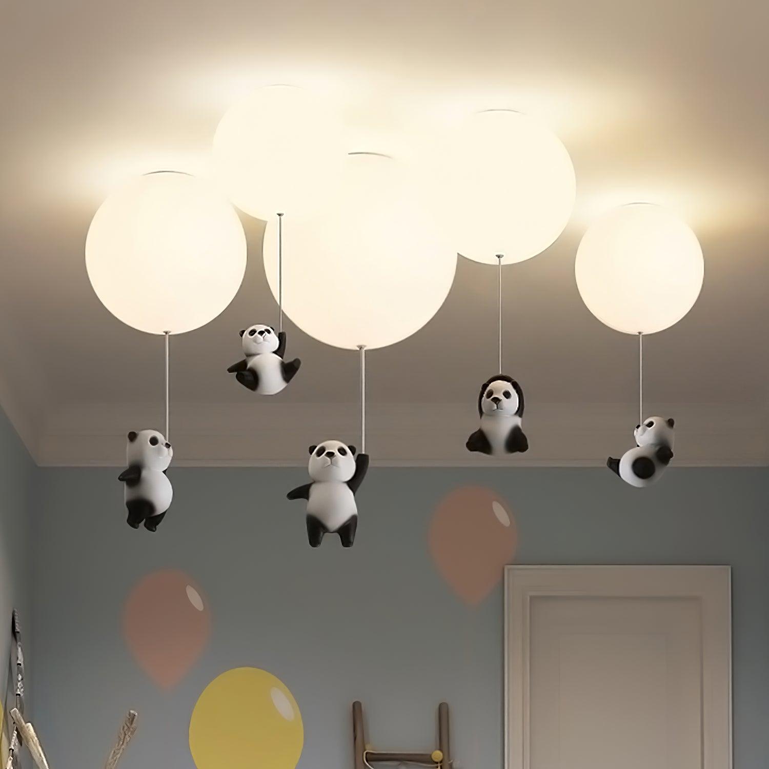 Yrath Elegance Panda Glass Ceiling Lamp