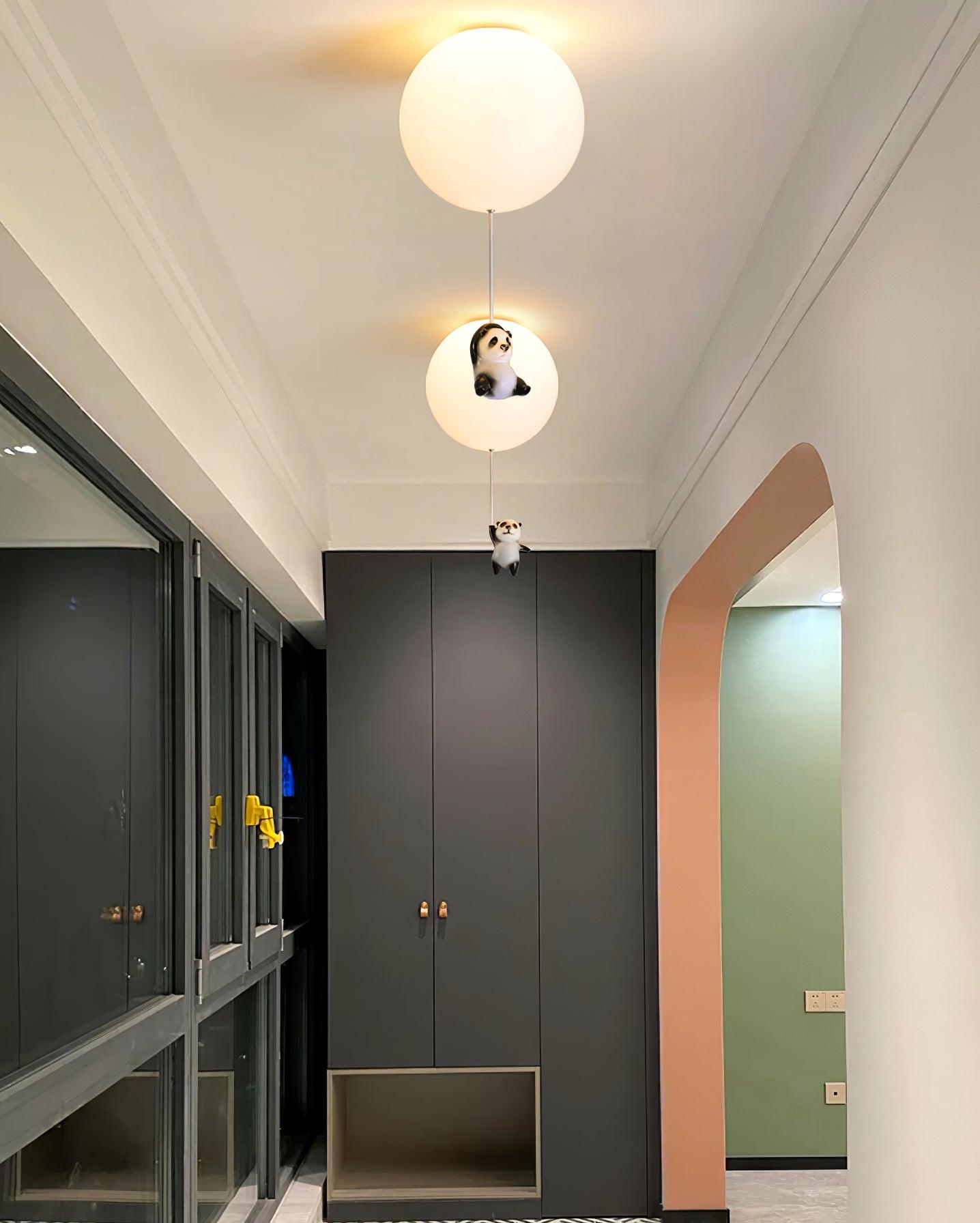 Yrath Elegance Panda Glass Ceiling Lamp