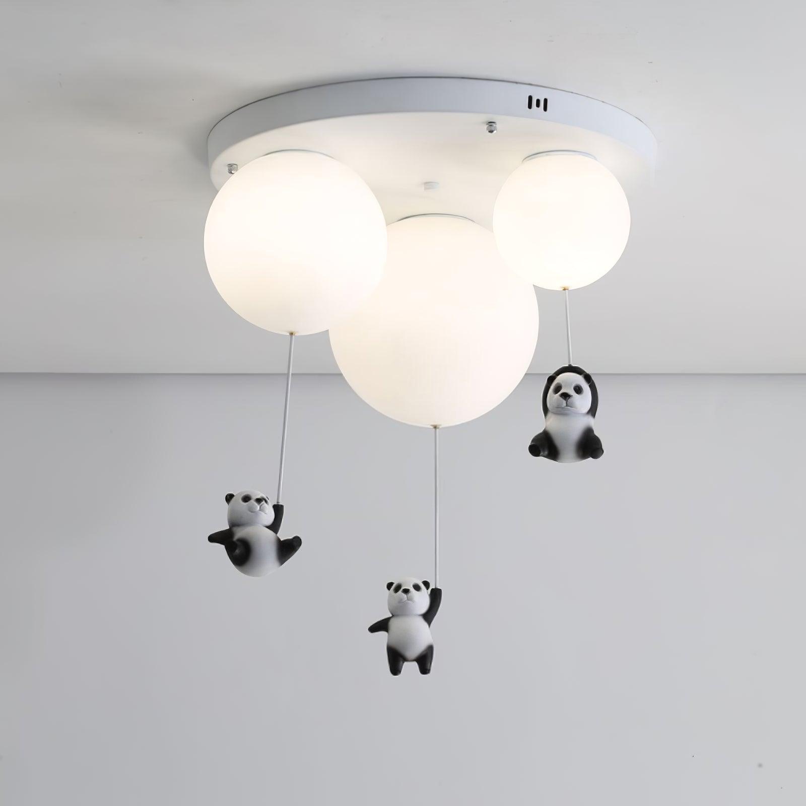 Yrath Elegance Panda Glass Ceiling Lamp