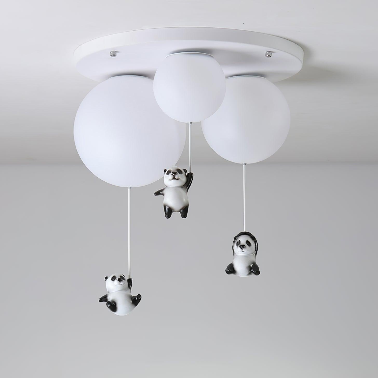 Yrath Elegance Panda Glass Ceiling Lamp