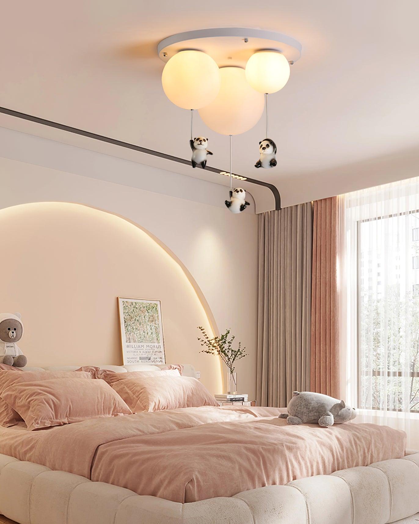 Yrath Elegance Panda Glass Ceiling Lamp
