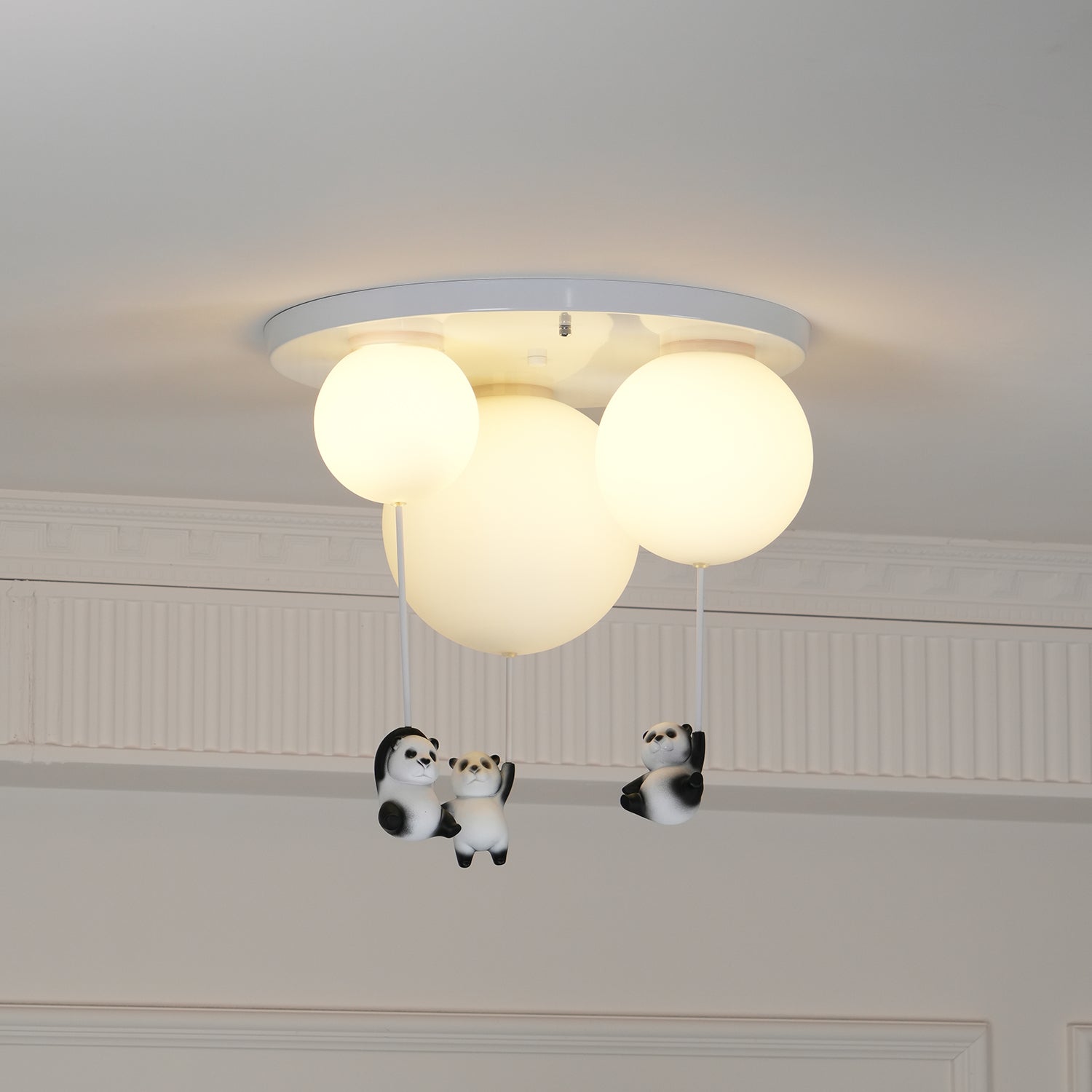 Yrath Elegance Panda Glass Ceiling Lamp