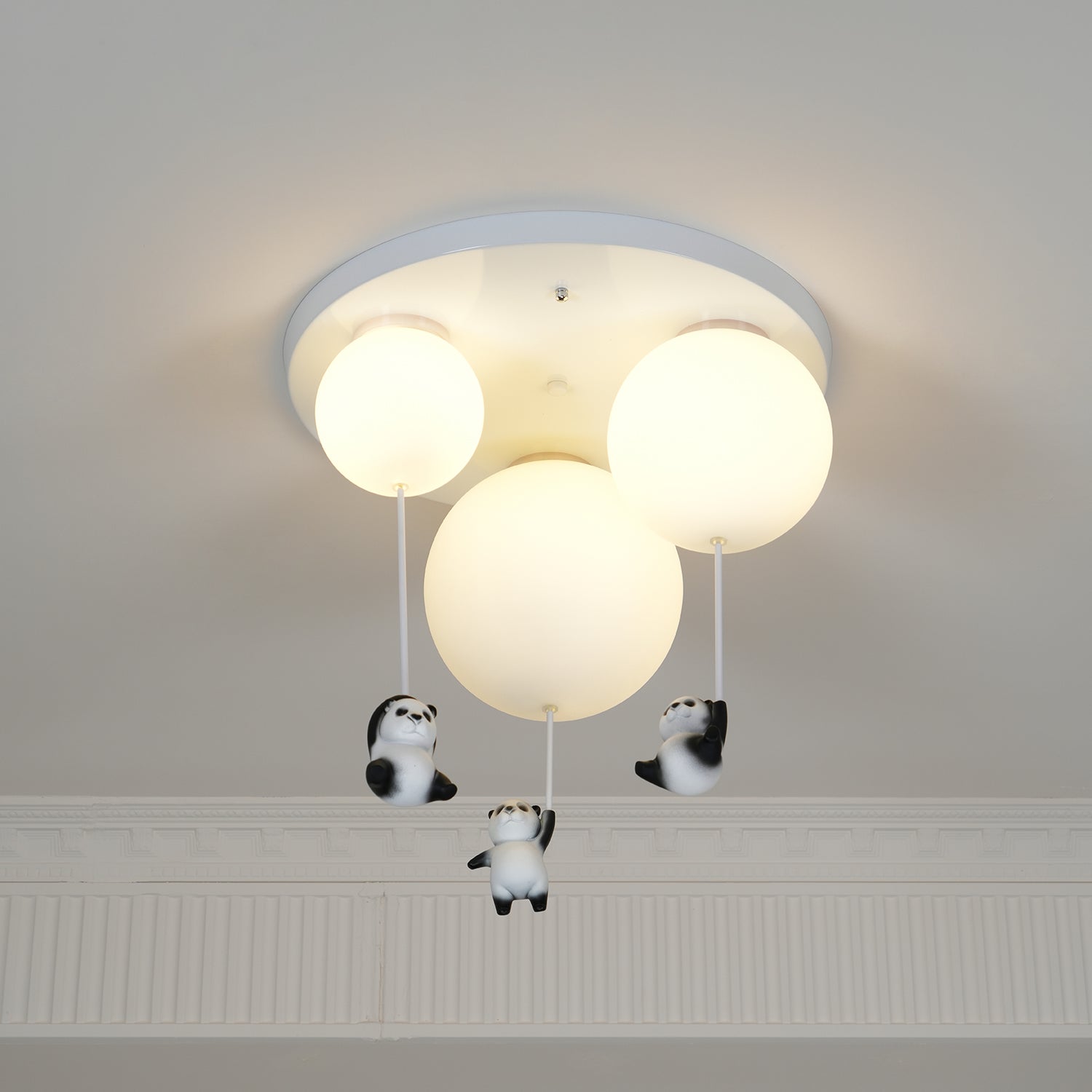 Yrath Elegance Panda Glass Ceiling Lamp