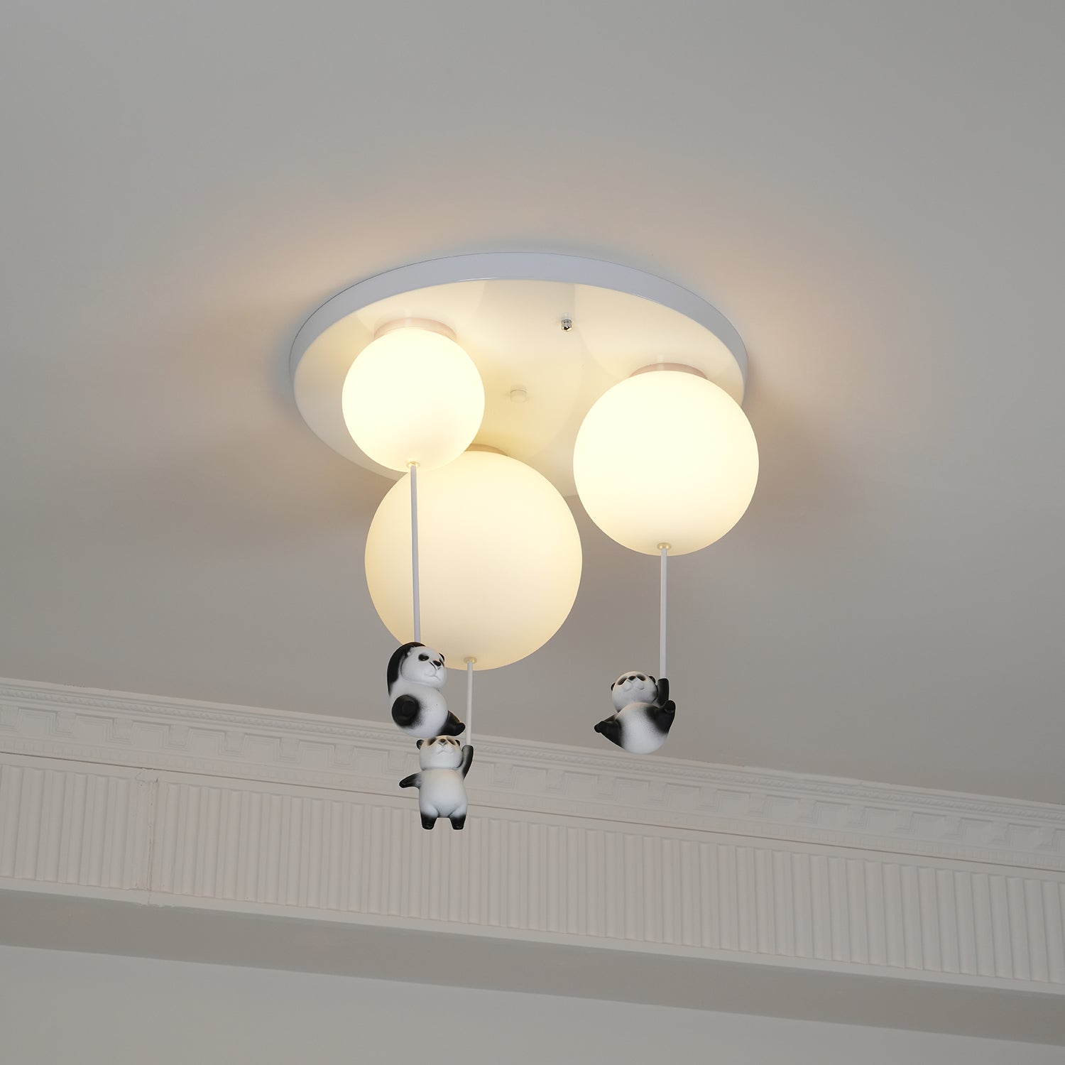 Yrath Elegance Panda Glass Ceiling Lamp