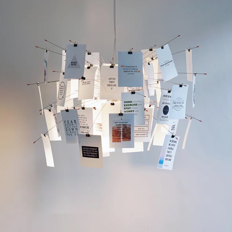 Lunerira Chandelier Paper Customizable Creative