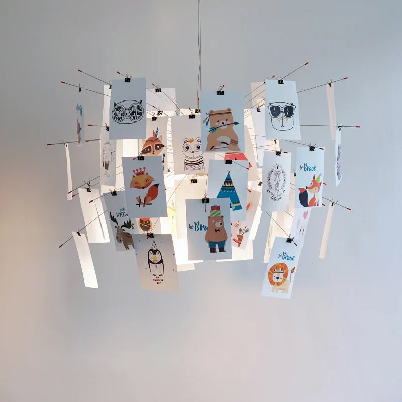 Lunerira Chandelier Paper Customizable Creative