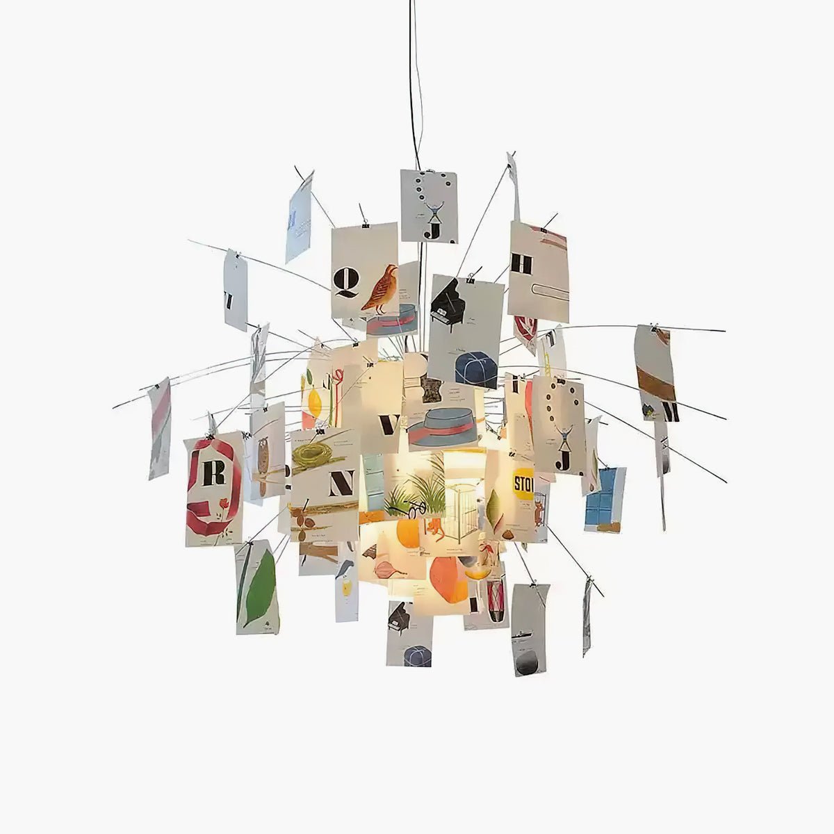 Lunerira Chandelier Paper Customizable Creative