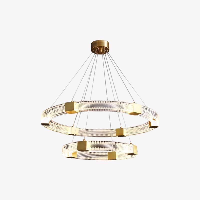 Eurdora Modern Minimalist Ring LED Chandelier