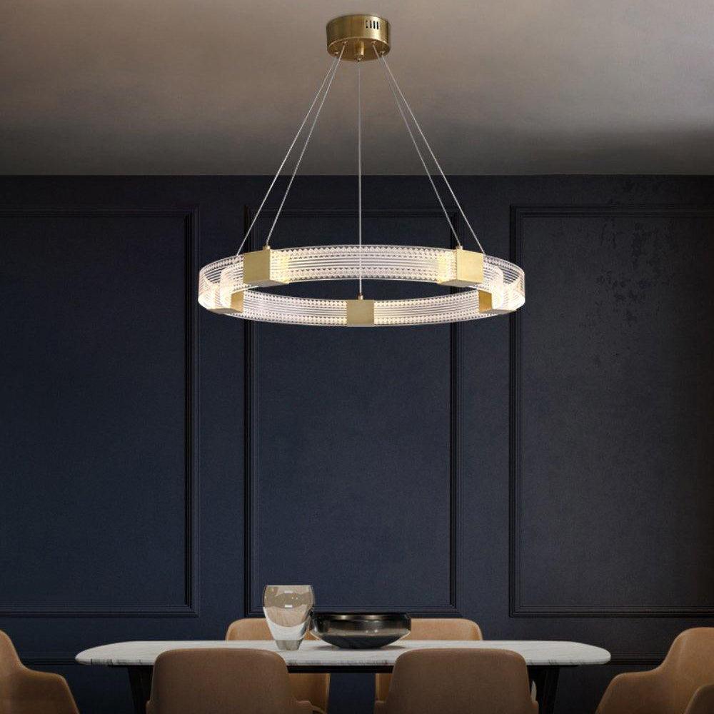 Eurdora Modern Minimalist Ring LED Chandelier