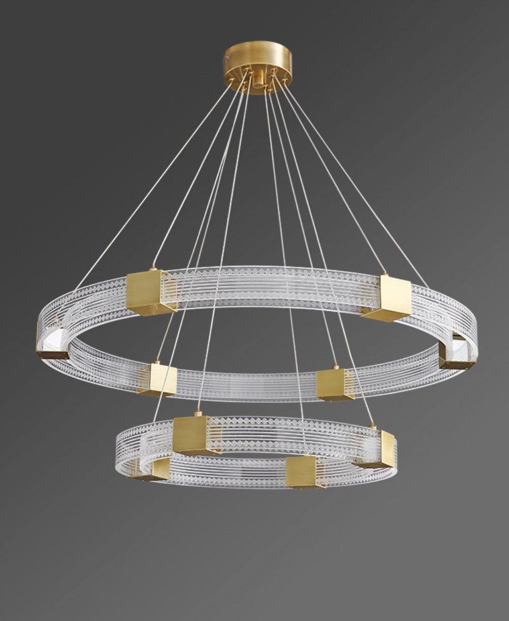 Eurdora Modern Minimalist Ring LED Chandelier