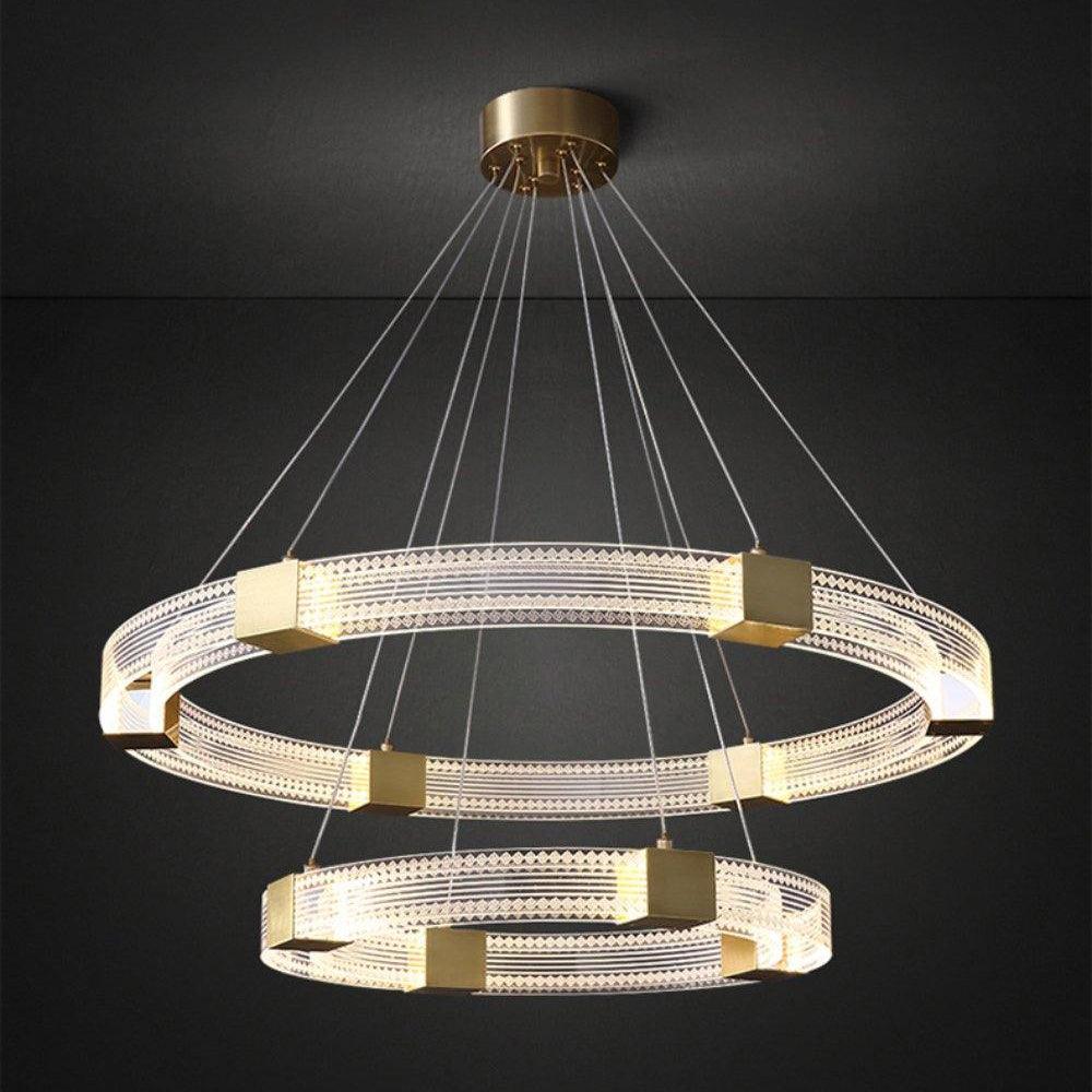 Eurdora Modern Minimalist Ring LED Chandelier