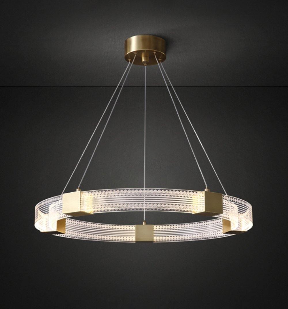 Eurdora Modern Minimalist Ring LED Chandelier