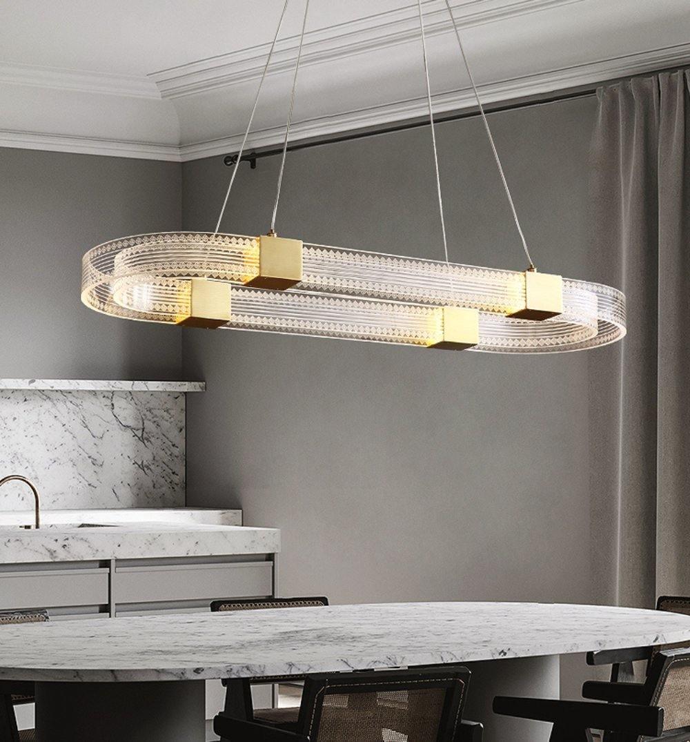Eurdora Modern Minimalist Ring LED Chandelier