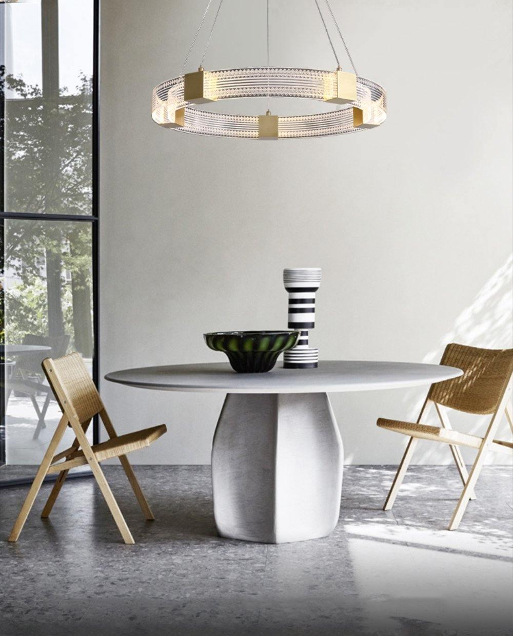 Eurdora Modern Minimalist Ring LED Chandelier