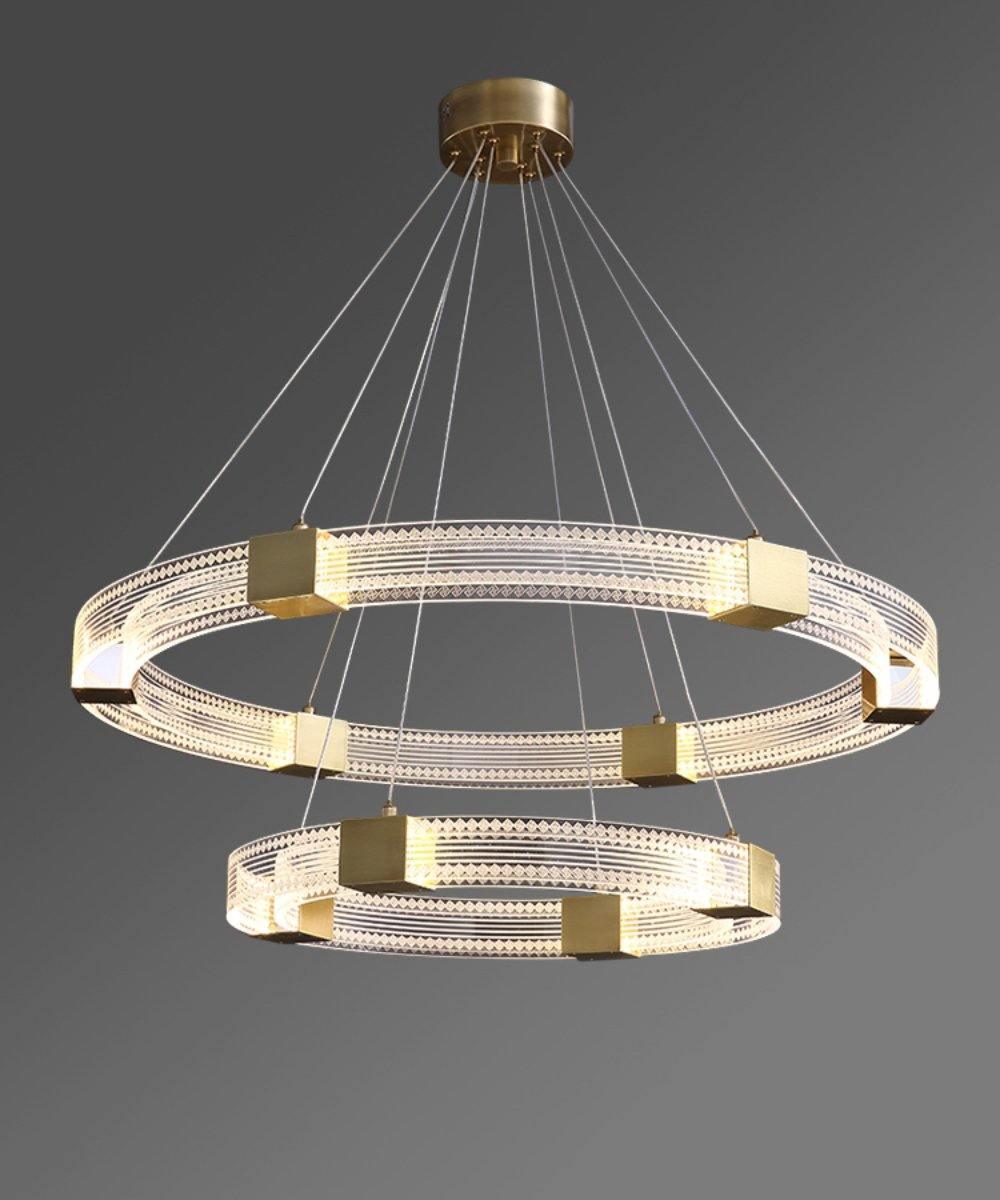 Eurdora Modern Minimalist Ring LED Chandelier