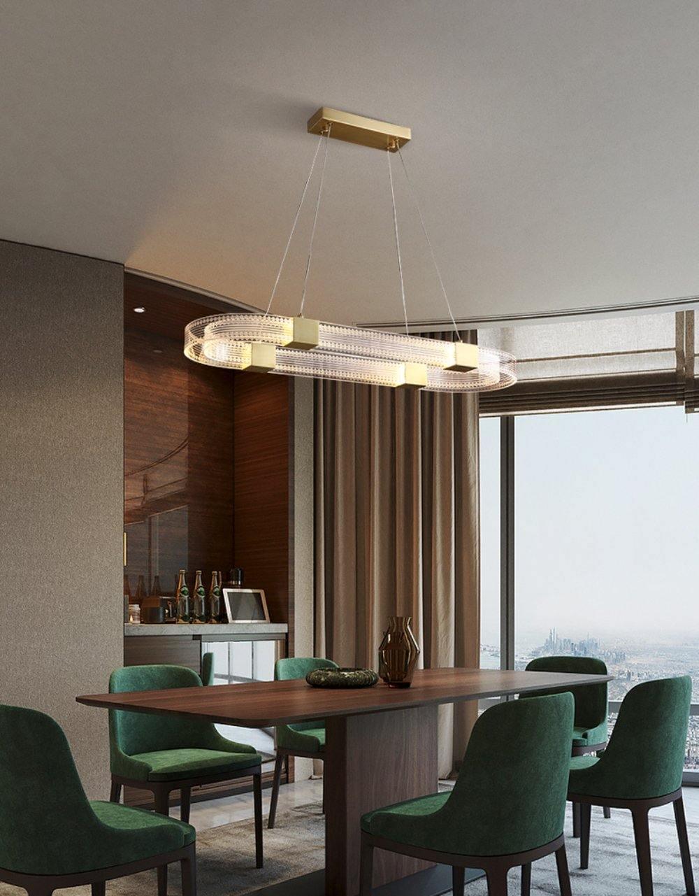Eurdora Modern Minimalist Ring LED Chandelier