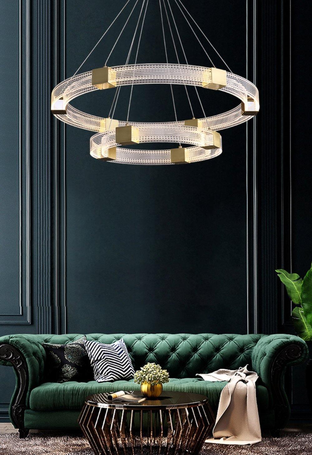 Eurdora Modern Minimalist Ring LED Chandelier