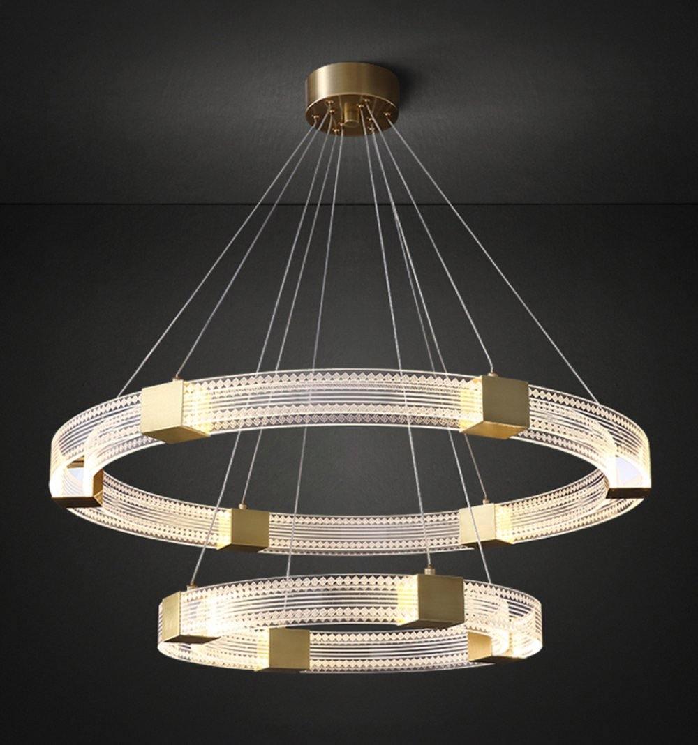 Eurdora Modern Minimalist Ring LED Chandelier