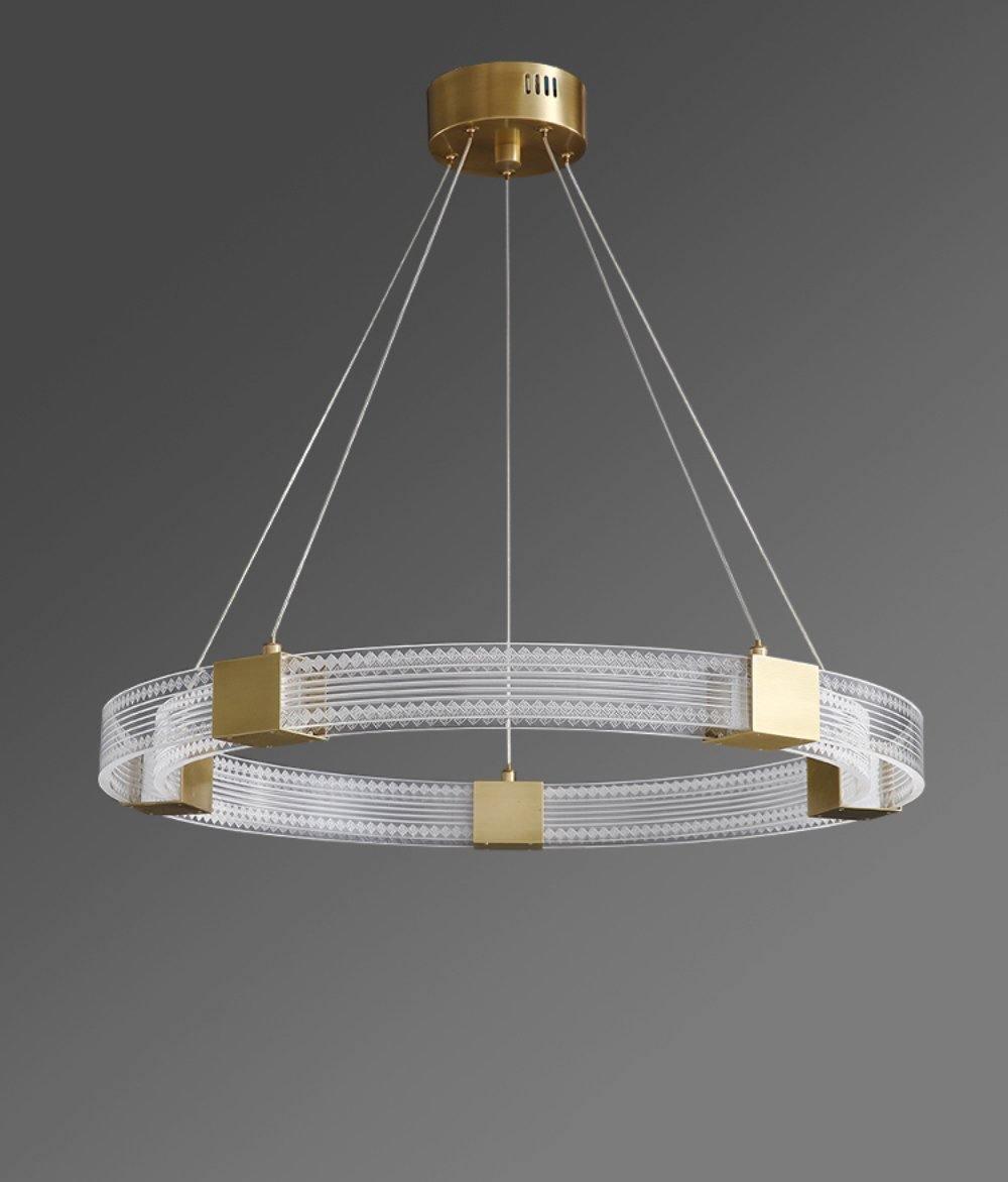 Eurdora Modern Minimalist Ring LED Chandelier