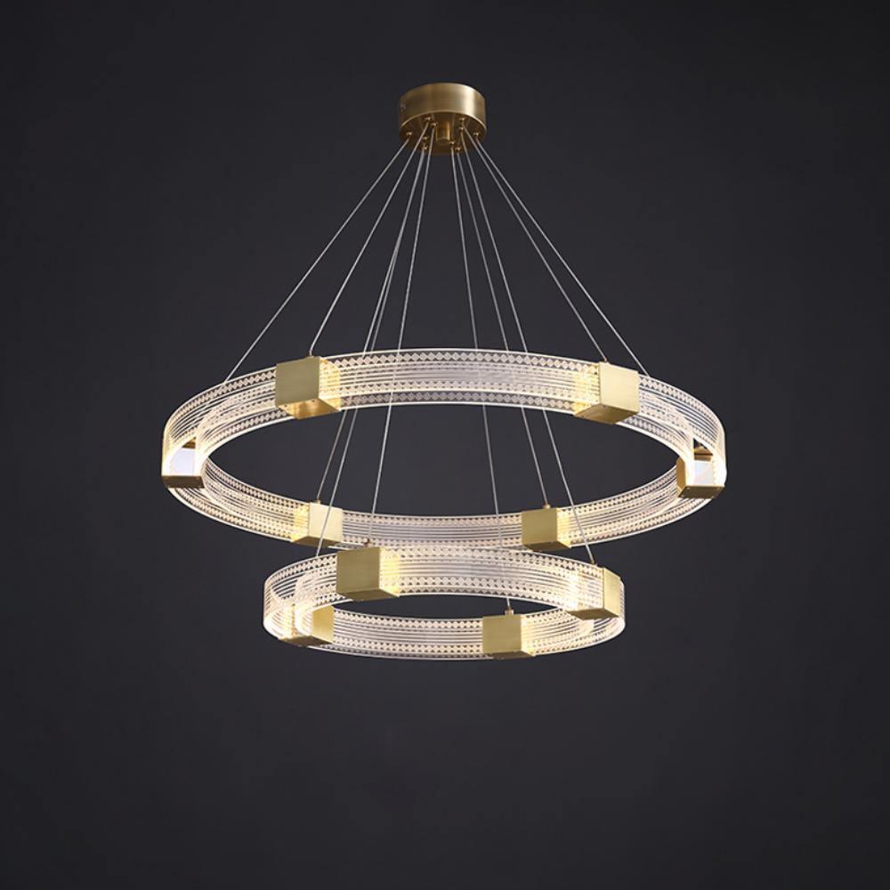 Eurdora Modern Minimalist Ring LED Chandelier