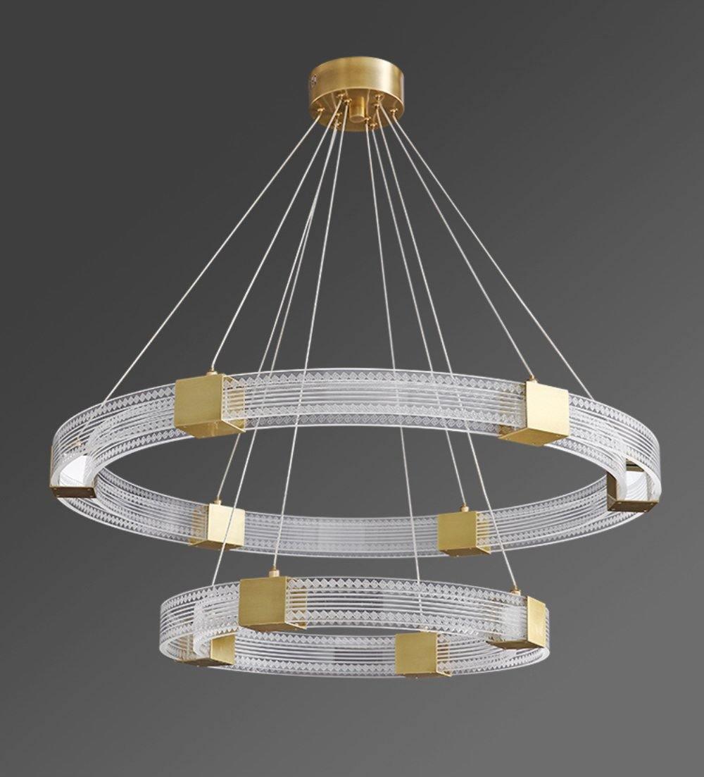 Eurdora Modern Minimalist Ring LED Chandelier