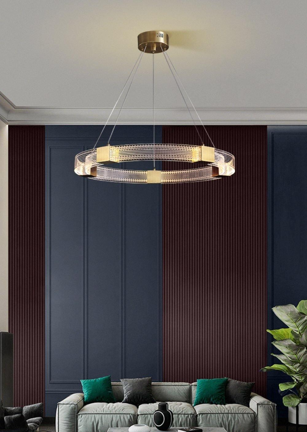 Eurdora Modern Minimalist Ring LED Chandelier