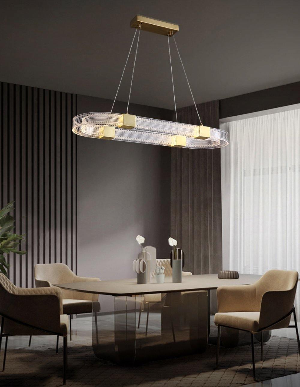 Eurdora Modern Minimalist Ring LED Chandelier