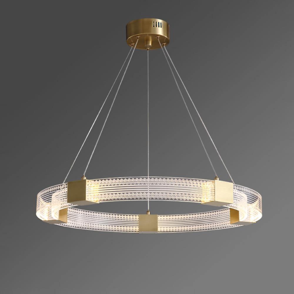Eurdora Modern Minimalist Ring LED Chandelier